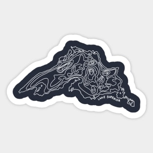 Lake Superior (white) Sticker